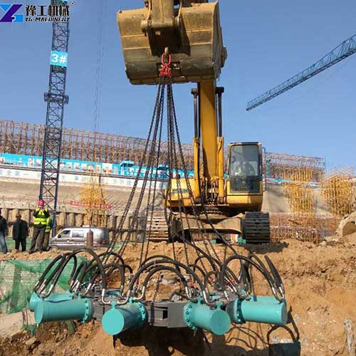 YG hydraulic pile breaker working site