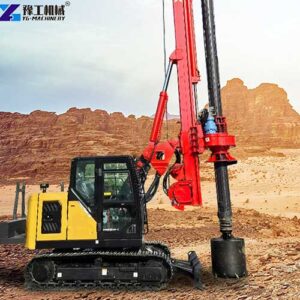 hydraulic rotary drilling rig working site
