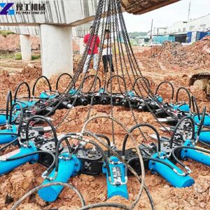 pile breaker working site