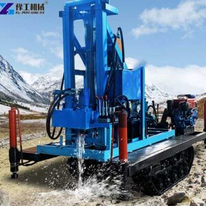 small well drilling rig working site
