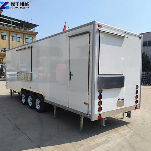 5m custom bbq trailer export to Spain