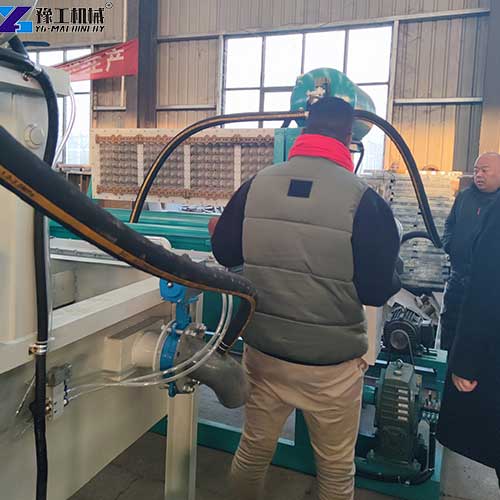 customer visit YG egg tray manufacturing machine supplier