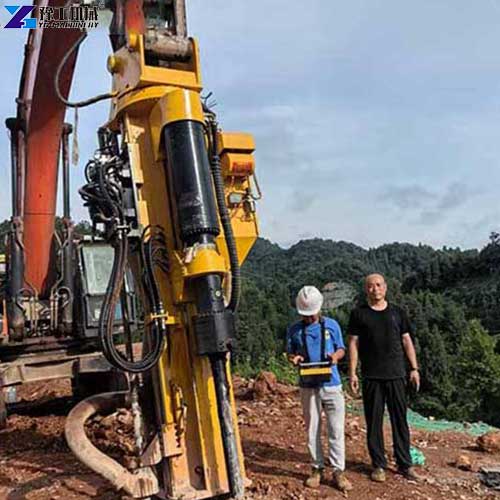 the Philippines customer feedback of YG integrated rock drill and splitter