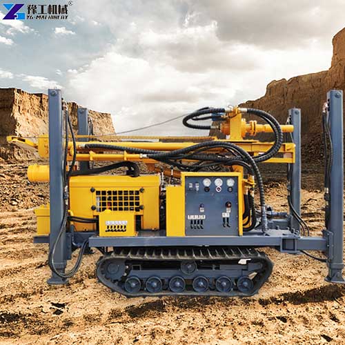 water drilling equipment working site
