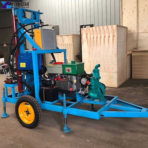 wheel small well drilling machine