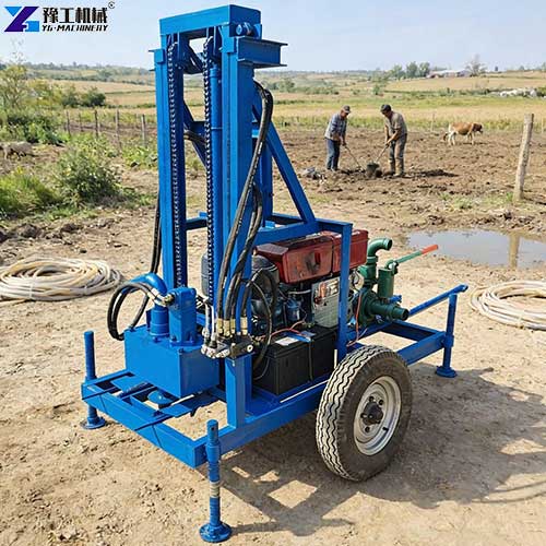 200m farm samll water well drilling rig display