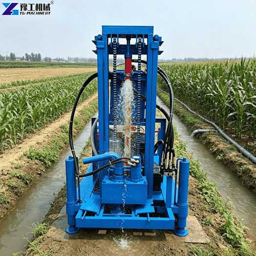 200m farm samll water well drilling rig working site