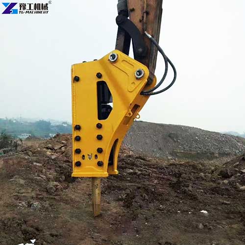 YG excavator breaker hammer working in the USA