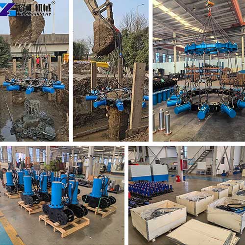 YG hydraulic pile breaking factory display