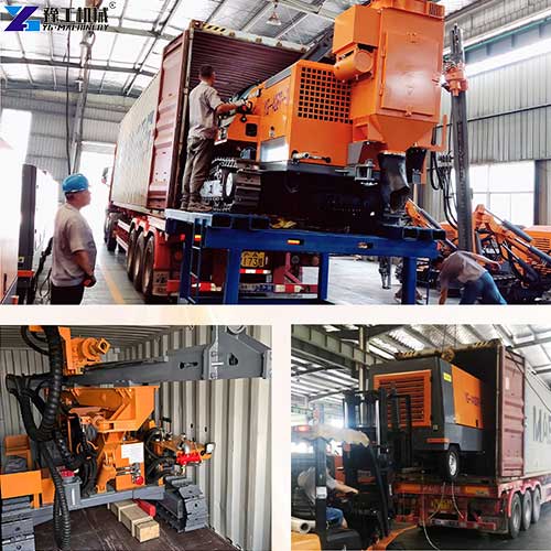 crawler dth drilling machine loading