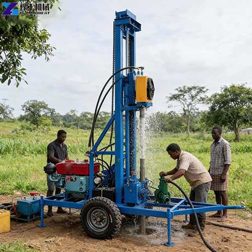 customer feedback 200m small rural water well rig