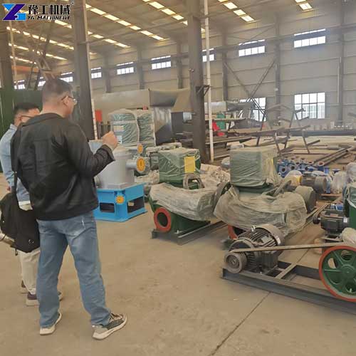 customer visit YG egg tray production machine workshop