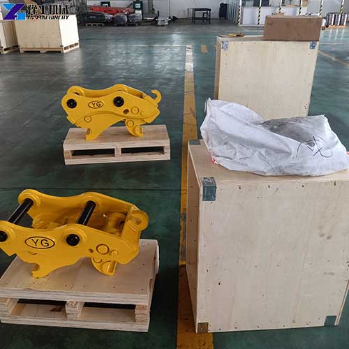 customer visit YG excavator coupler factory
