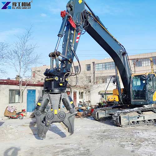 double cylinder hydraulic shears display