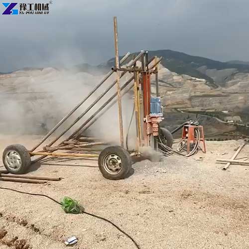 dth drilling rig working site