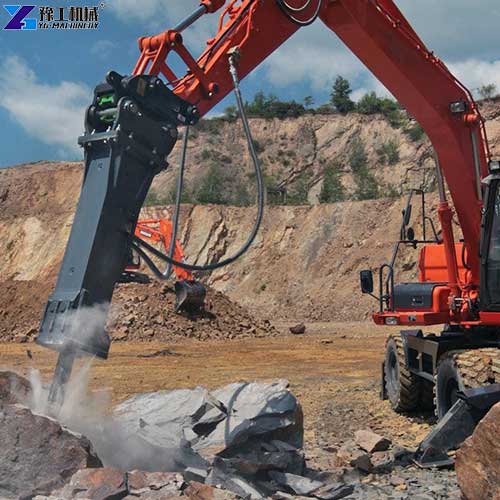 excavator breakers for rock construction site