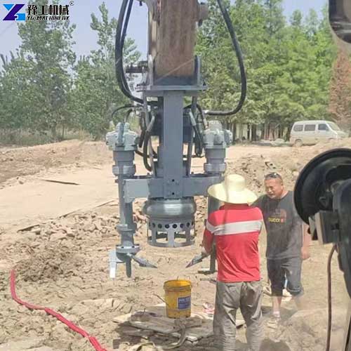 excavator dredge pump working site