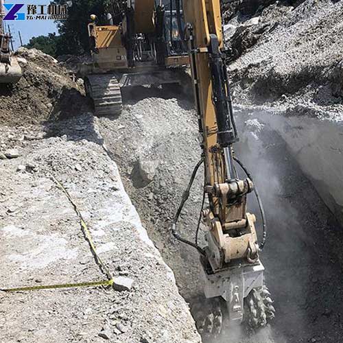 excavator drum cutter for rock trenching