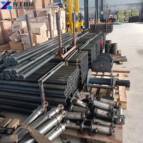 hydraulic core drilling rig parts display