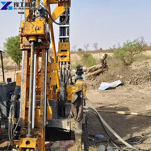 hydraulic core drilling rig working site
