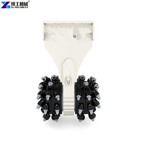 milling head attachment for excavator