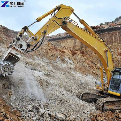 milling head for excavator construction site